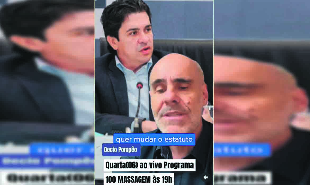 Vem aí o Programa 100 MASSAGEM! Com o sempre polêmico Décio Pompêo, ao vivo nesta quarta (06), às 19h, pelo Facebook e YouTube.